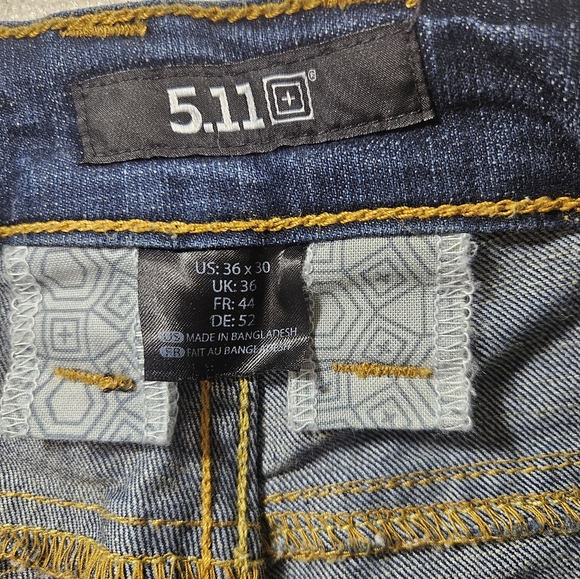 5.11 Tactical Jeans 36x30 Dark Wash - Picture 7 of 8